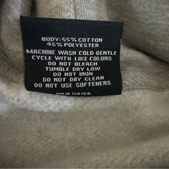 Colosseum Notre Dame Sweatshirt Women’s Size Small Gray Blue Cowl Neck Hoodie - Picture 7 of 10